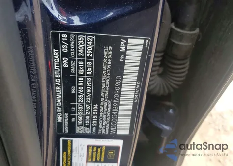 2018 Mercedes-Benz Glc 300 z USA, uszkodzony, nr VIN WDC0G4JB9JV090900